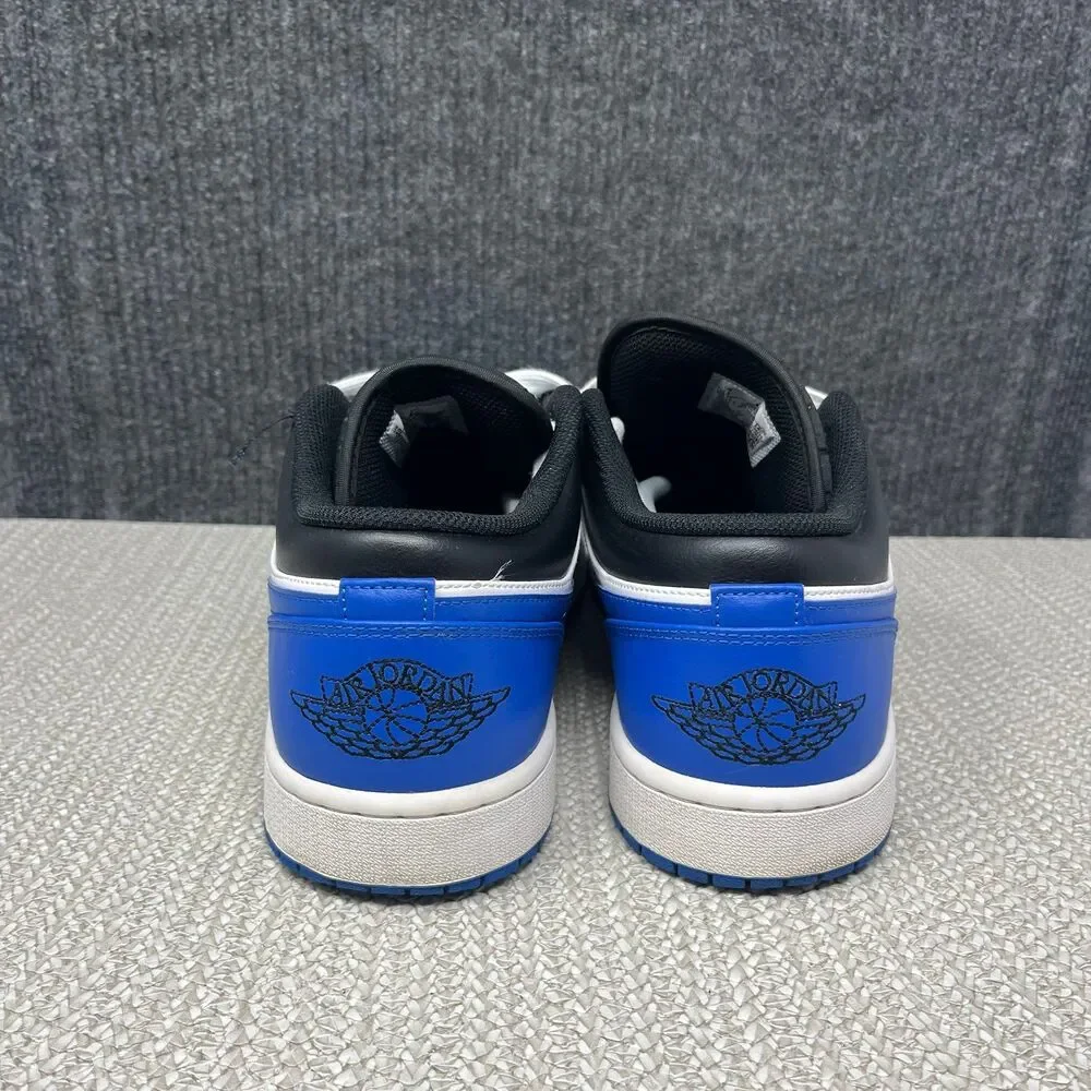 Nike Air Jordan 1 Low Retro White Royal Blue Black Shoes Mens 13 553558-140